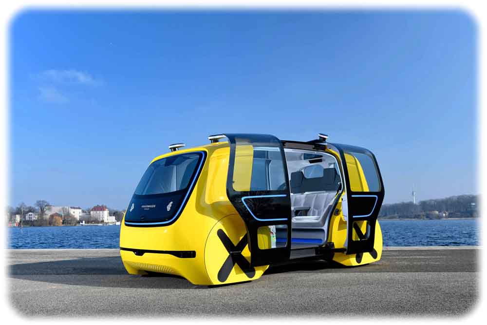 Der Volkswagen -Prototyp "Sedric" fährt autonom, also fahrerlos. Foto: Volkswagen