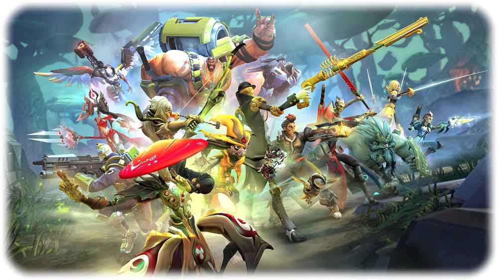 Das Helden-Kampfspiel "Battleborn" erinnert an den Comic-Stil von "Borderland". Es wird sowohl im Single- wie auch im Multiplayer-Modus spielbar sein. Abb.: 2K