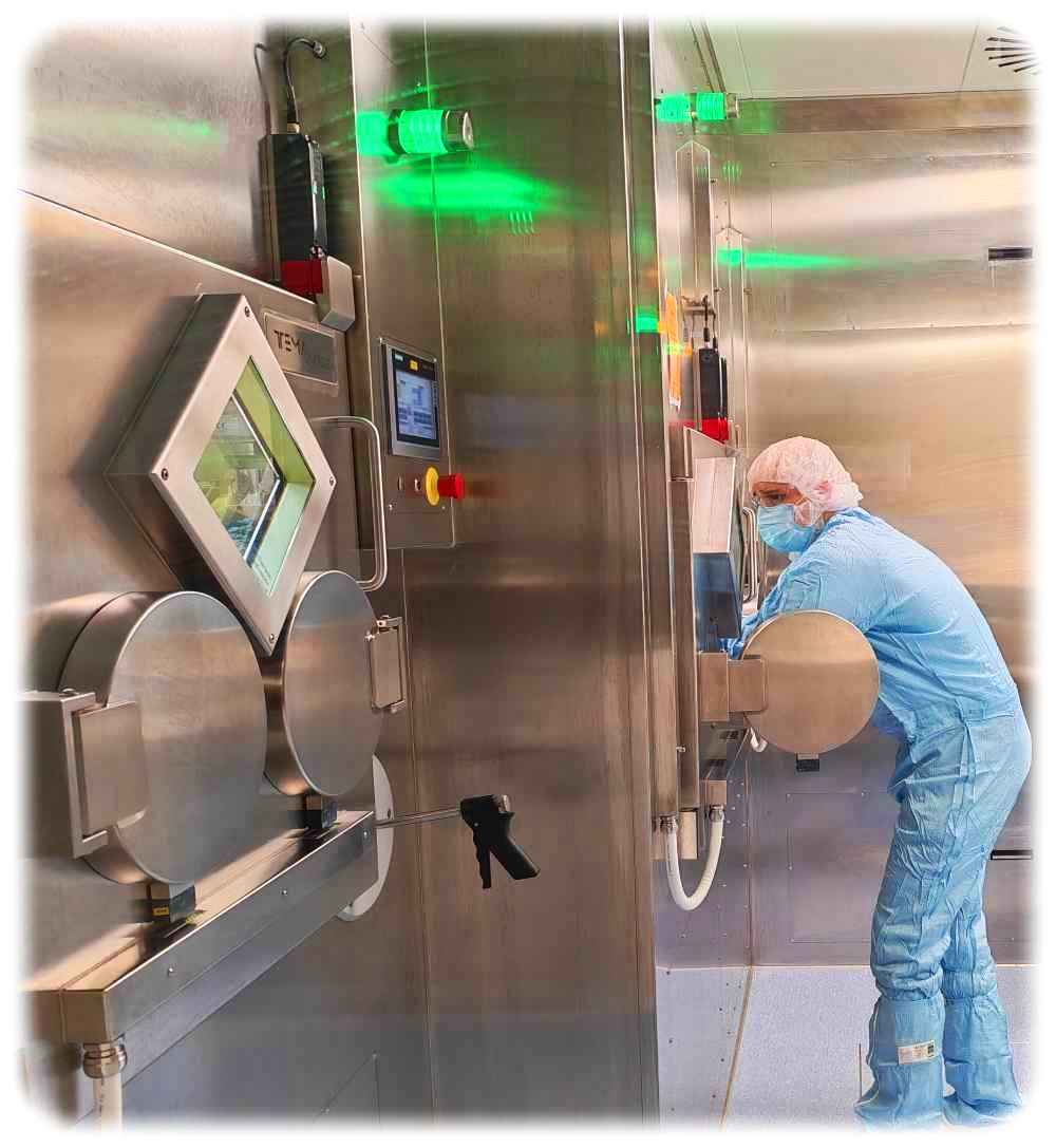 Radiochemie-Labor von ABX in Radeberg. Foto: Heiko Weckbrodt