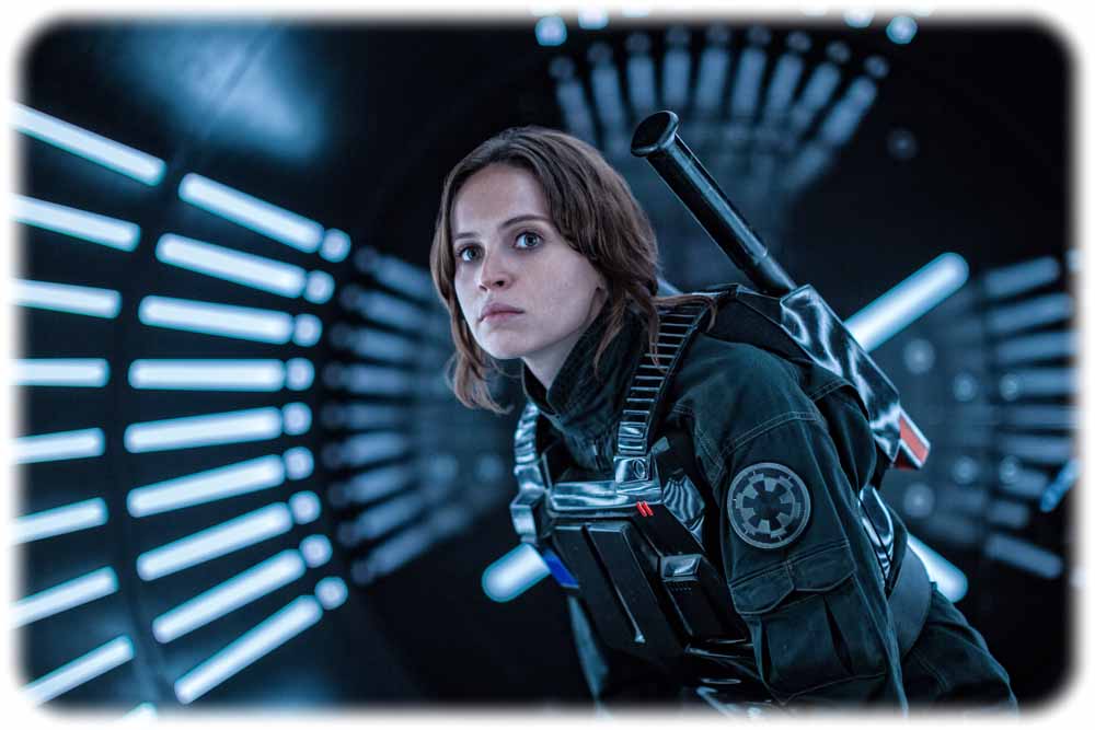 In "Rogue One: A Star Wars Story" hat Felicity Jones als Jyn Erso eine der Hauptrollen übernommen. Abb.: Lucasfilm LFL 2016