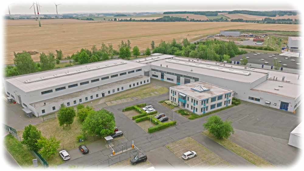 Luftbildaufnahme des zweiten ACTech-Standortes im Gewerbegebiet Freiberg-Ost. Foto: ACTech GmbH