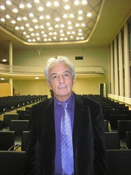 Prof. Albert Fert besucht die TU Dresden. Abb.: Heiko Weckbrodt