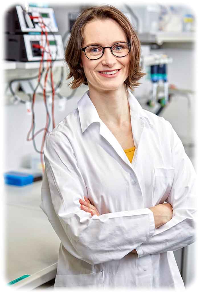 Dr. Anne Wuttke vom Max-Planck-Institut für Molekulare Zellbiologie und Genetik Dresden. Foto. Peter Böttcher/ L’Oréal