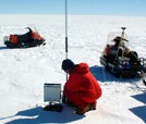 Messungen in der Antarktis. Foto: TUD