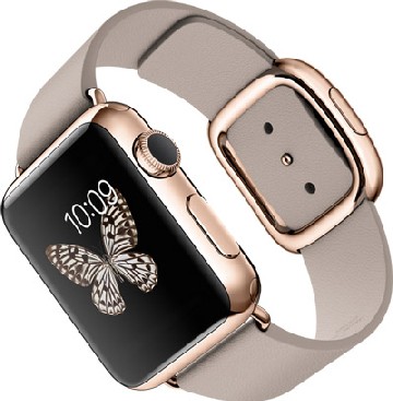 Die Roségold-Ausführung der "Apple Watch". Foto: Apple