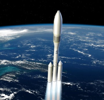 Konzept-Visualisierung der Ariane-5-Nachfolgerin. Abb.: ESA