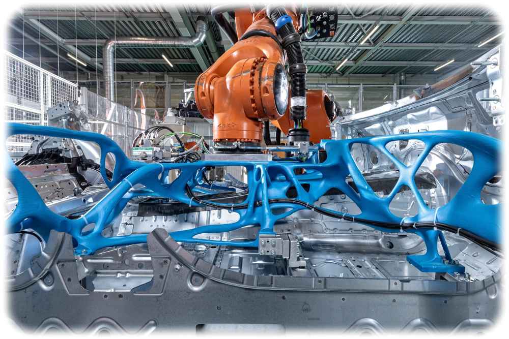 Roboter-Greifer aus dem 3D-Drucker im BMW-Werk München. Foto: BMW
