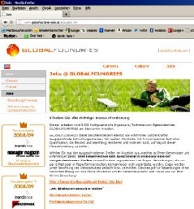 Deutsches Bewerbungsportal von Globalfoundries. Abb.: BSF