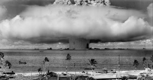 Atombombentest 1946 auf dem Bikini-Atoll.