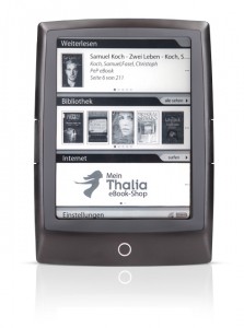 Der neue "Bookeen Cybook Odyssey" mit Pearl-Bildschirm. Abb.: Thalia
