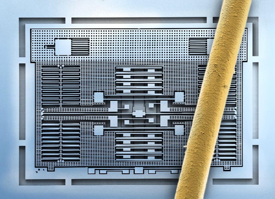 Fraunhofer will in Dresden ein nationales Leistungszentrum für Nanoelektronik einrichten. Im Fokus werden wahrscheinlich Chips mit vielen digitalen und analogen Funktionen auf kleinstem Raum (hier ein MEMS-Chip von Bosch) stehen. Foto: Bosch