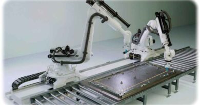 So etwa soll es in der C-Factory zugehen: Starke Roboter-Einsatz und digitale Steuerung. Visualisierung: Kahnt & Tietze GmbH + Vollert Anlagenbau