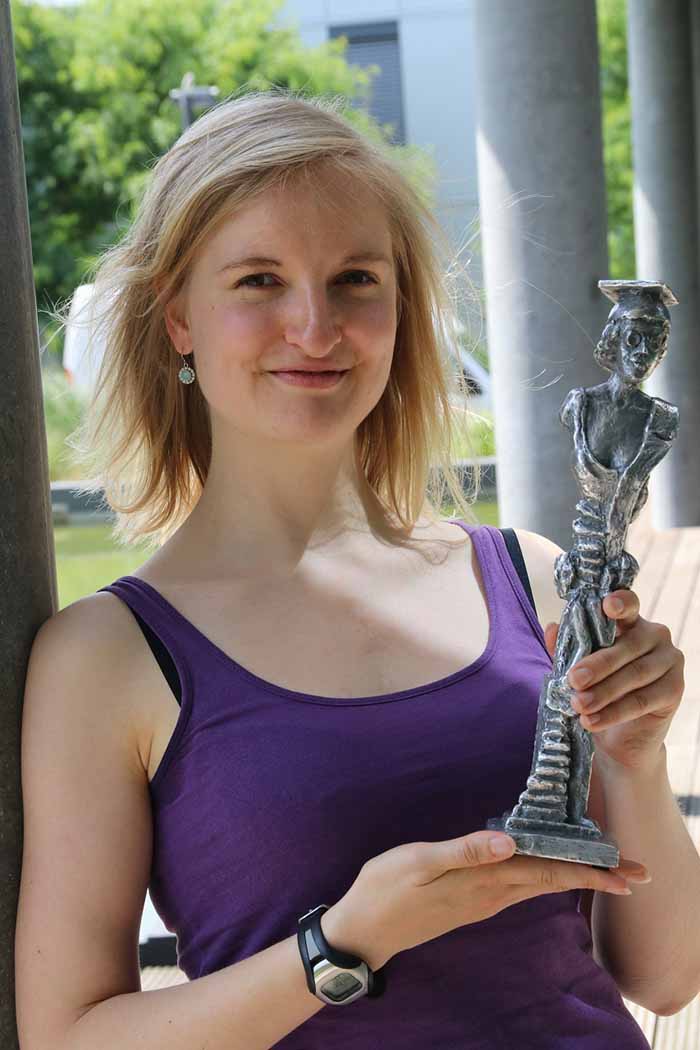 Preisträgerin Christina Korger. Foto: Sabine Mutschke