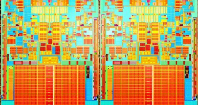 Blick in einen neueren Vierkern-Prozessor von Intel. Abb.: Intel
