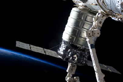 Das private "Cygnus"-Raumschiff war 23 Tage lang an die ISS angedockt. Foto: NASA
