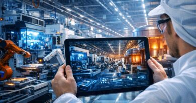 Digitale Zwillinge ganzer Chipfabriken oder anderer Produktionskomplexe könnten für erhebliche Produktivitätsschübe sorgen. Visualisierung: KI ChatGPT, Prompt: Heiko Weckbrodt