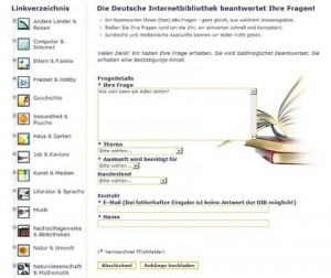 Die Deutsche Internetbibliothek ist ein Beispiel, wie die öffentlichen Leihbüchereien auf die neuen Herausforderungen aus dem Privatsektor reagieren: "Auf jede Frage eine Antwort" gibts bei den Privaten nicht. Abb.: BSF
