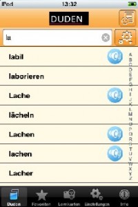 Das Duden-Stilwörterbuch auf dem iPhone. Abb.: Duden-Verlag