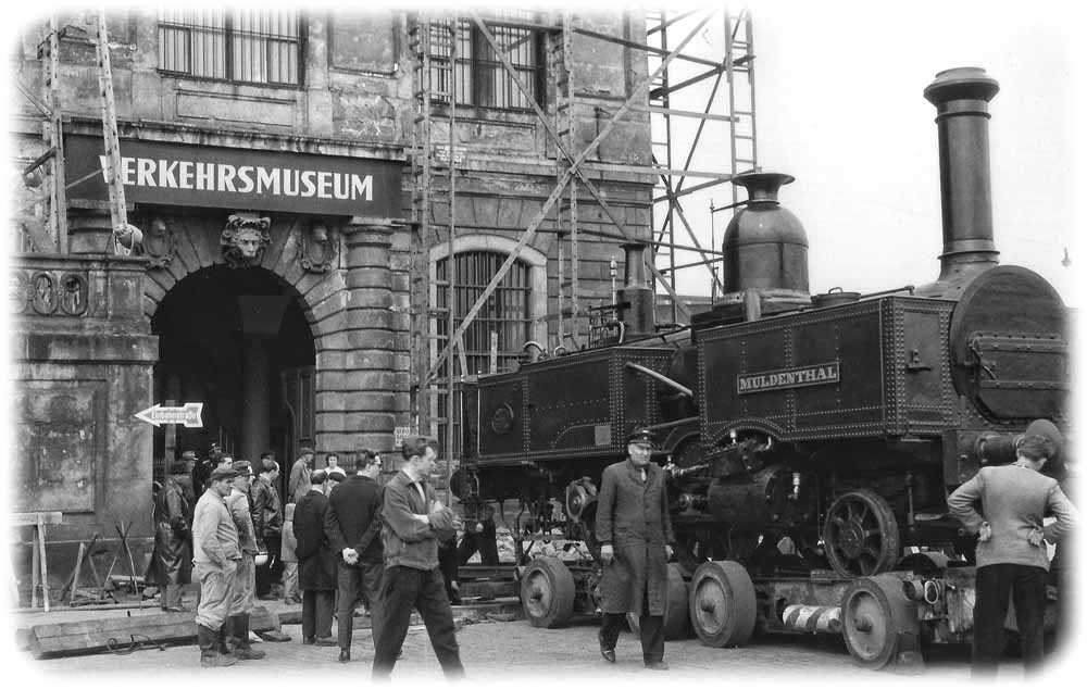 Vor 60 Hahren zog die "Muldenthal als erstes Großexponat in den Ostflügel des Johanneums ein. Foto: Verkehrsmusuem Dresden