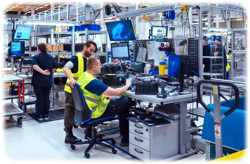 Blick in die neue Superkondensator-Fabrik von Skeleton in Markranstädt bei Leipzig. Foto: Skeleton Technologies