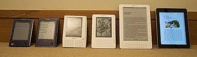 Die eReader Evolution von den 90ern bis heute. Abb.: John Blyberg/ Wikipedia