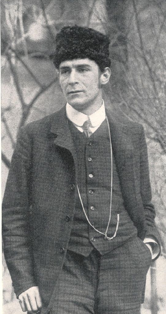 Franz Marc im Jahr 1910. Fotoautor unbekannt, Herausgeber Ernst Jünger, Wikipedia, Lizenz: Gemeinfrei