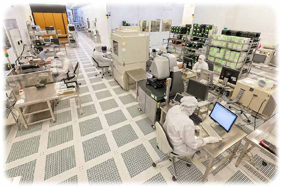 Das Fraunhofer-Institut IPMS rüstet seinen Chip-Reinraum in Dresden auf modernere Technik um. Foto: Fraunhofer-IPMS