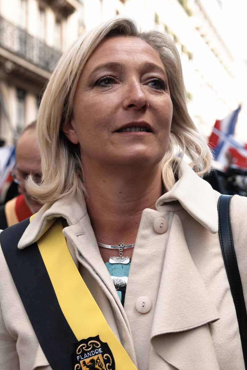 Marine Le Pen, die Vorsitzende des Front National (FN) am 1. Mai 2010. Foto: Marie-Lan Nguyen, Wikipedia, CC3-Lizenz
