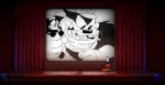Im Bonus-Trickfilm "Get a Horse!" hüpft Micky-Maus zwischen 2D- und 3D-Welten hin und her. Abb.: Disney