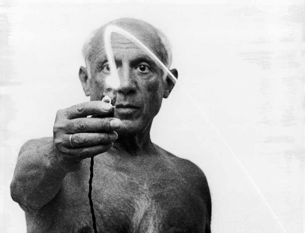 Pablo Picasso. Foto: Gjon Mili/, Time Life Pictures, Getty Images, Absolut Medien
