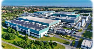 Die Solaranlagen auf den Dächern der Dresdner Chipfabrik. Foto: Globalfoundries
