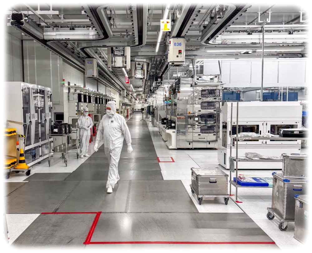 Blick in die Globalfoundries-Fabrik Dresden. Foto: Globalfoundries