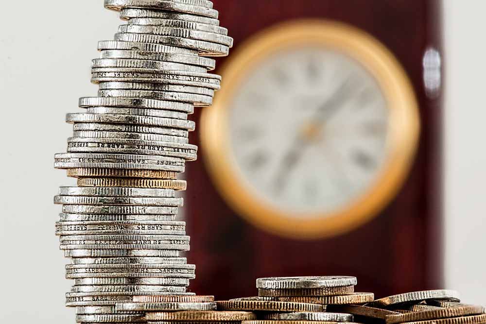 Geld, Münzen. Foto: stevepb, Pixabay, Lizenz: CC0 Public Domain