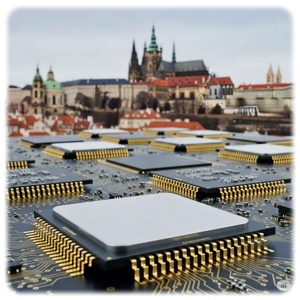Mikroelektronik-Aufschwung in Tschechien. Visualisierung: Gemini