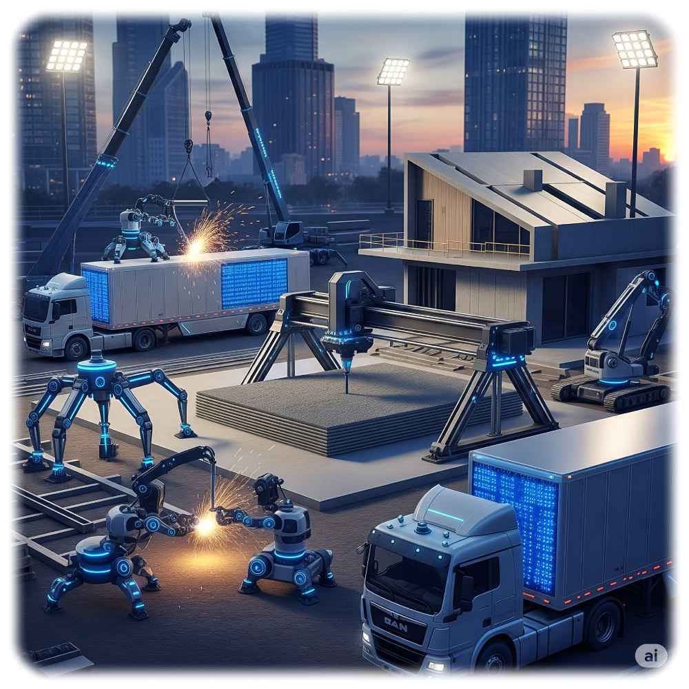 Sächsische Ingenieure wollen in Görlitz in einem „Construction Future Lab“ die Zukunft des Bauens erforschen. Visualisierung: Gemini, Prompt: Heiko Weckbrodt