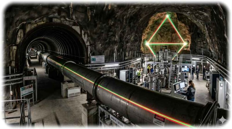 Standort und genaue Bauweise des Einstein-Teleskops sind noch nicht entschieden. Visualisierung: KI Gemini