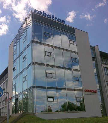Der Hauptsitz von Robotron RDS in Dresden-Gittersee. Abb.: hw
