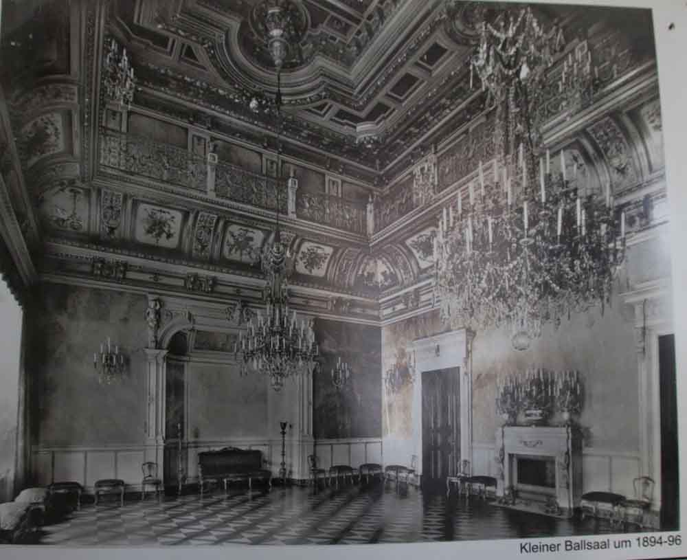 Der Kleine Ballsaal auf einem Foo vor der Zerstörung 1945. Repro: Heiko Weckbrodt