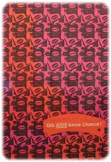 AIDS-Aufklärung in der DDR: Werbung für Mondo-Kondome. Foto: Heiko Weckbrodt