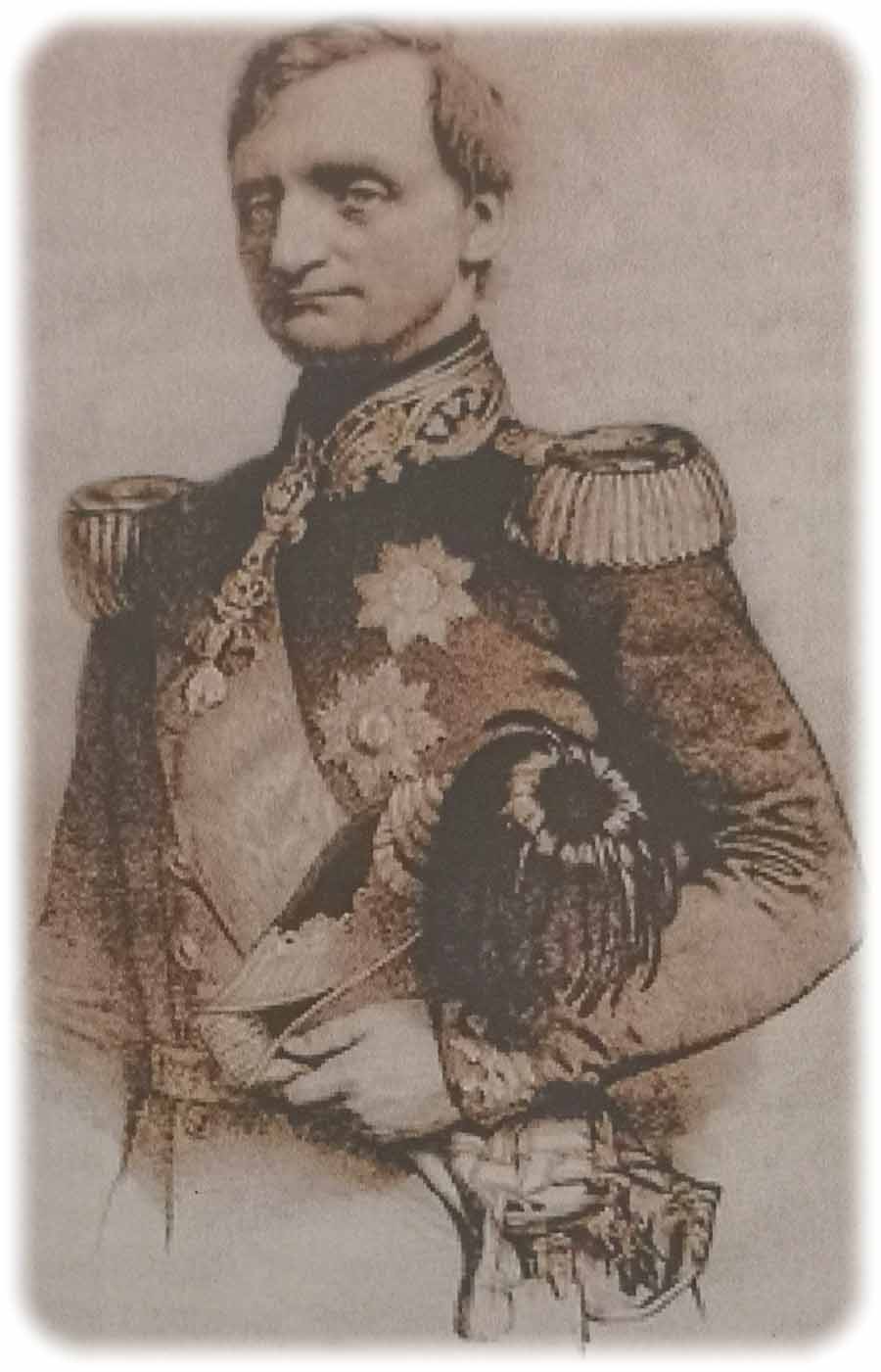 König Johann von Sachsen (1854.1873) um 1857 - er interessierte sich auch für technische Details. Repro (hw) aus: Jürgen Schubert: Die Hänichener Kohlenbahn“