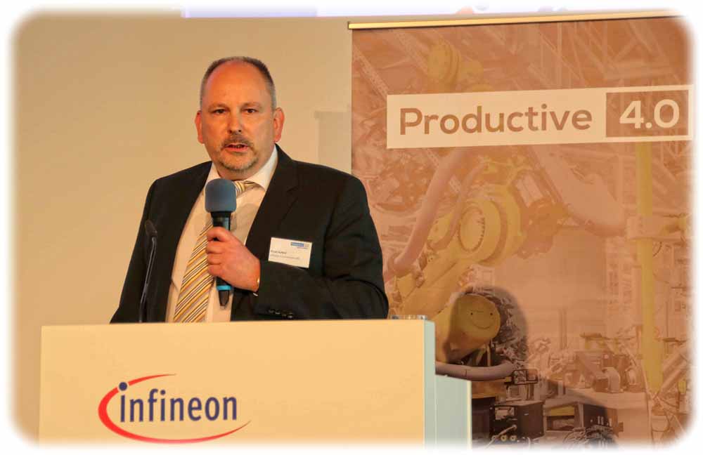 Projektstart für "Productive 4.0" bei Infineon Dresden; Infineon-Entwicklungsdirektor Knut Hufeld hat das Projekt "Productive 4.0" inittiiert. Foto: Heiko Weckbrodt