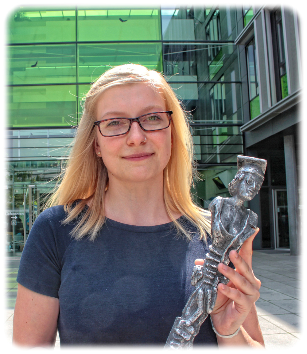 Die 24-jährige Master-Studentin Luisa Herrmann hat den "Saxonia Special Woman Award" 2016 gewonnen. Foto: Heiko Weckbrodt