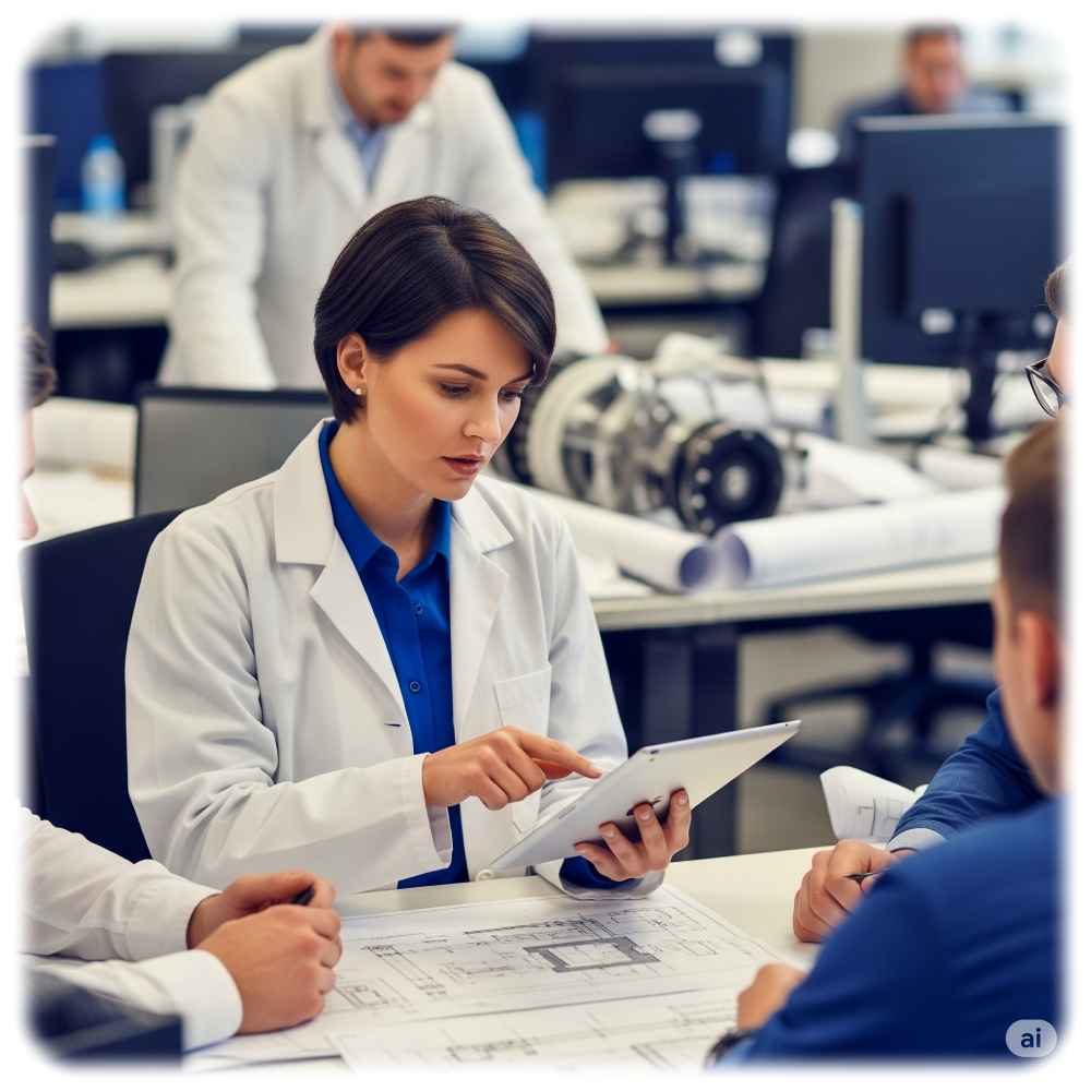 Ingenieurin. Visualisierung: Gemini