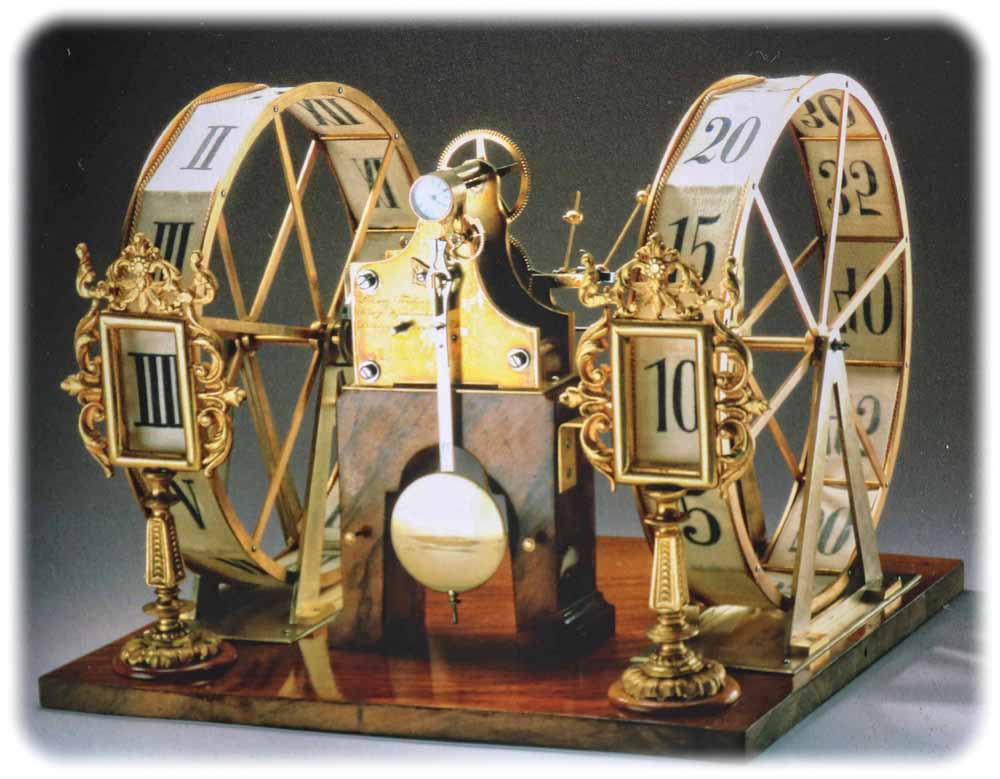 Modell der 5-Minuten-Uhr der Semperoper von Ludwig Teubner in Dresden aus dem Jahr 1896. Repro (CR) aus: "Mathematisch-Physikalischer Salon", Dresden