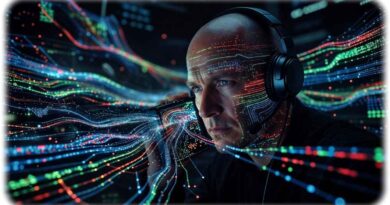 Überwachung im Internet. Visualisierung: KI Grok, Prompt: Heiko Weckbrodt