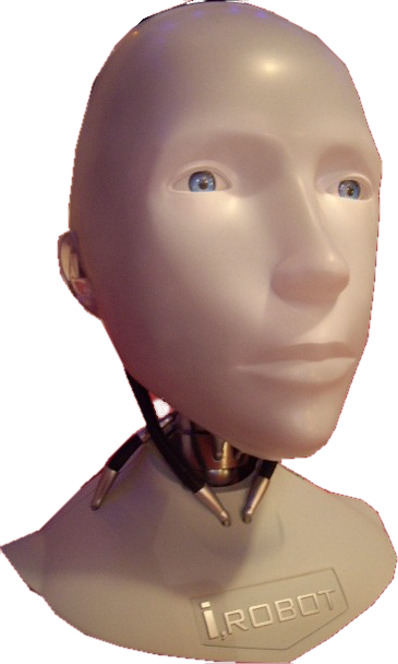 Androiden-Kopf aus der Verfilmung “I Robot”. Abb.: Shao19/Wikipedia
