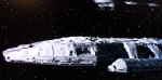 Der Kampfstern Galactica war einem Flugzeugträger nachempfunden. Abb.: BSF