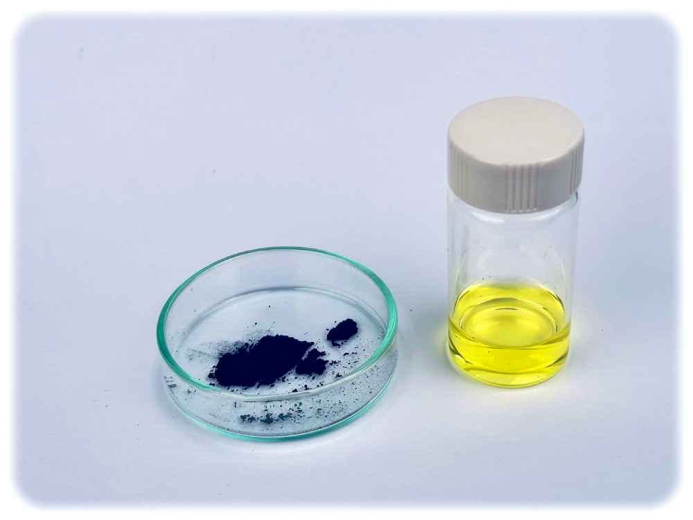 Kathodenmaterial in Königswasser. Foto: Analytik Jena