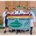 Das Team "Greensubmarine" aus Dresden beim internationalen Finale der Lego-Junior-Robotermeisterschaften in Marokko. Foto: Sylvia Schöne für den LJBW