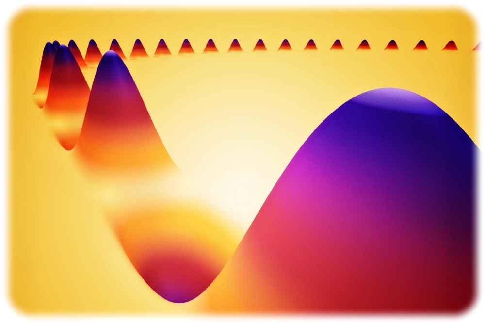 Anders als Transistoren in klassischen Computerchips übertragen Magnonen Energie und Information mithilfe von magnetische Wechselwirkungen. Weil dabei kaum Elektronen fließen, sind Energieverbrauch und Abwärme relativ gering. Grafik: Juniks via HZDR